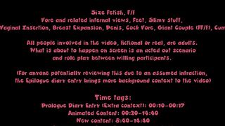 Devil's Cookie - Ending III (Giantess, Futanari, Insertion, Oral Vore, Couple, Cockvore)