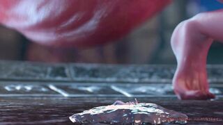 Devil's Cookie - Ending III (Giantess, Futanari, Insertion, Oral Vore, Couple, Cockvore)