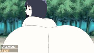 Hinata and Hanabi get fucked in the forest