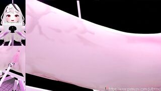 Hololive Sakamata Chloe - Bound Oiled and Fucked by Machines Fucking Machine Bondage BDSM Oil