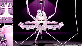 Hololive Sakamata Chloe - Bound Oiled and Fucked by Machines Fucking Machine Bondage BDSM Oil