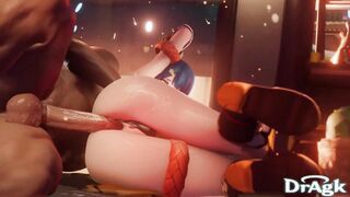 Timeskip Xiangling gets fucked in her own kitchen Genshin Impact 3D Animation Hilichurl Alt version