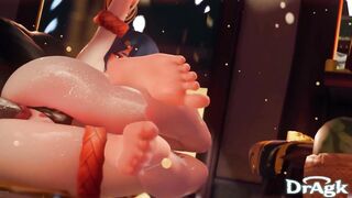 Timeskip Xiangling gets fucked in her own kitchen Genshin Impact 3D Animation Hilichurl Alt version