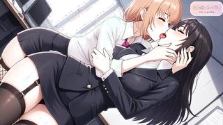 Sloppy Yuri Kissing Compilation - 75 Anime Lesbian Hentai Scenes - sample [AI Generated] なま感AIスタジオ