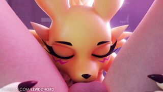 Renamon Deepthroat Blowjob 69