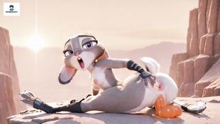 Judy Hopps Zootopia furry reverse cowgirl hentai anime animation foot fetish