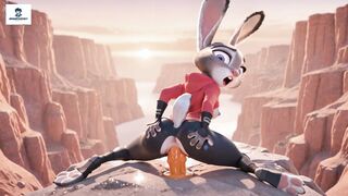 Judy Hopps Zootopia furry reverse cowgirl hentai anime animation foot fetish