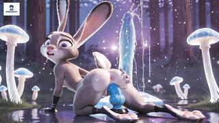 Judy Hopps Zootopia furry reverse cowgirl hentai anime animation foot fetish