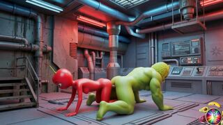 Super Jaca Fucks Perinha Hard Inside the Spaceship - Hero Porno Series Perinha Gets Destroyed by Super Jaca in the Spaceship - Superhero Sex porno
