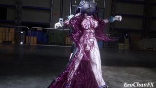 Genshin Lauma tries out her new prom dress