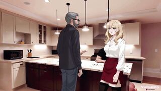 Stepmom And Stepson continued in the kitchen