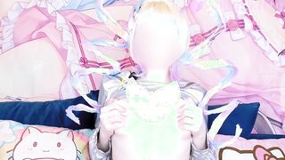 A charming cosplayer plays with her pussy through her panties | NEEDY STREAMER OVERLOAD cosplay