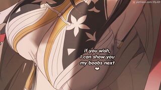 Edging training with Ye Shunguang (JOI, soft femdom, big breasts, edging, feet)
