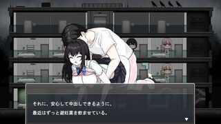 【Prison -Quarantined People-(Demo version) Live game] ive 2D animation erotic game in which a doctor does erotic things to busty beauties.