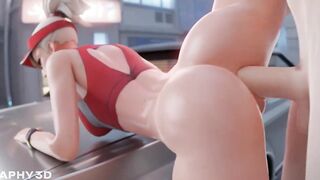 Giving Mercy A Quick Anal Plowing Before She Gets Back To Her Lifeguard Duties {Overwatch Hentai Animation}