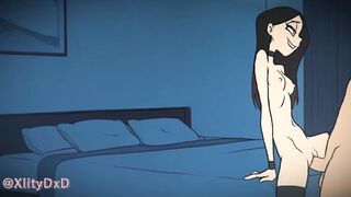 Goth Girl LIF from Metal Fam Sucks AND Fucks