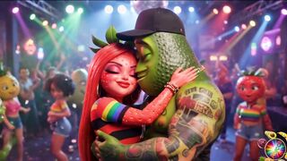 Moranguete Twerks at Funk Party with Boyfriend then Cheats with Pineapple Prince Cheats on Pineapple King at Baile Funk Funk Dance Gone Wild porno