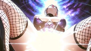 Simulation Love – Galactic Gangbang: Busty Dark-Haired Superheroine Double Creampie & Cum Overflow