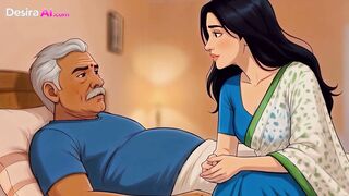 Husband Gone, MILF Seduced by Strong Father-in-Law Cock(AI Generated)