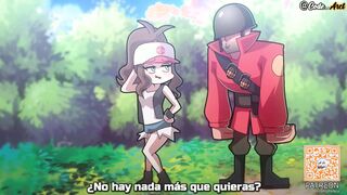 Hilda loses and gets a creampie fuck (pokemon) [Spanish subtitle]