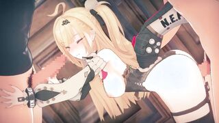 [Zenless Zone Zero] 3D hentai anime video in which Sicia has group sex with many men. (Zenzero Shishia 1.) ZZZ Cissia.