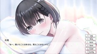 [Hentai Girlfriend -Me and her and Doki Doki Live Streaming〜(Trial version) Live Commentary] live2DSLG eroge that delivers naughty with a cute busty girlfriend.