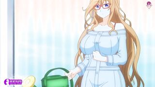 Busty glasses babe gets her doggystyle position with her lover | Anime Hentai 1080p