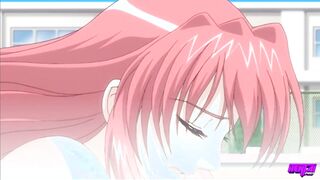 Hentai Pros - Akitoshi Fucks His Stepsister Hitomi & Shinigami Mina Who Are Both Impregnated By Him