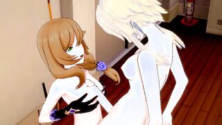 [Genshin Impact] Futanari Lumine fuck Lisa(3d hentai)