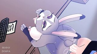 Bunny girl Judy Hopps wants to fuck at work