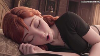 Anna is going to introduce us to her favorite "toy" Frozen 3D porn animation