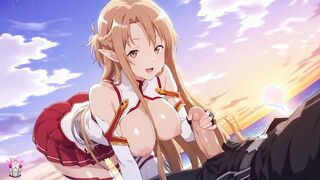Kirito Fucks Asuna on the Street at Sunset – SAO Parody
