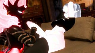 Warframe Ember on Futa Threesome - Fansly Preview - VRChat ERP