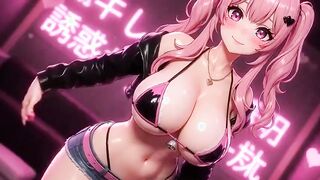 Pink hair 20 years old idol AI anime part 2