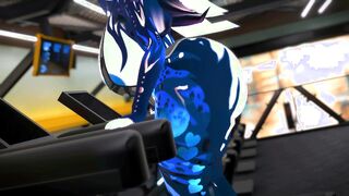 Lewd Furry MILF Expands Ass and Tits at the Gym - Fansly Preview - VRChat ERP