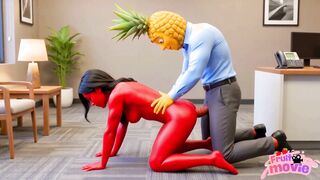 I’ve Wanted This Secretary For So Long! Hot Moranguete cheats on her boyfriend with Abacaxudo Hot Secretary Moranguete lifts her tight skirt anal