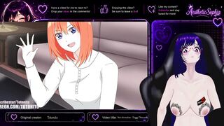 Pink-haired student fucked by a friend while her friends are behind the door