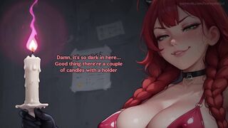 [Animated, Voiced] Your ass will be double stuffed on halloween night with Alice and Yuzuha (Futa, anal, oral, double penetration)