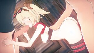 【Zenless Zone Zero Burnice White】gangbang 3D Hentai Animation.(Fingering,handjob,blowjob,sex)