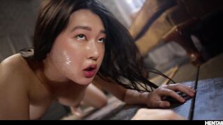 Extreme Hentai Cumflation - Asian Joanna Wei Bondage Anime Sex with Multiple Creampies