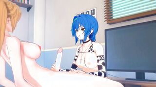 [DxD] Futa Irina x Xenovia(3d hentai)