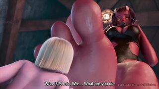 Devil's Cookie Ending II (Giantess, Insertion/Unbirth, Absorption, Vore, Feet)