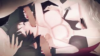 【Zenless Zone Zero Jane Doe】gangbang 3D Hentai Animation.(Fingering,handjob,blowjob,sex)