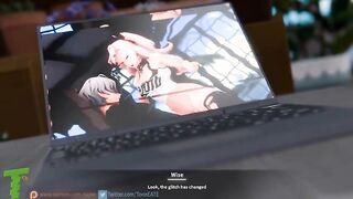 Nicole Glitch in Desire - Zenless Zone Zero - NSFW Animation