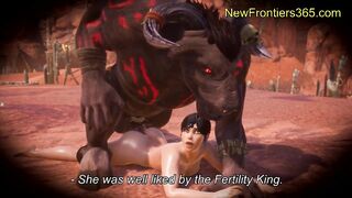 Harem Girls Fucked by Monster Cock Minotaurs . . . from Tribute to the Fertility King - S2 Ep3