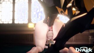 Hutao Gets fucked by A Demon Werewolf Genshin Impact Sex Fantasy Porn