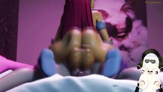 Starfire fucks her missionary friend