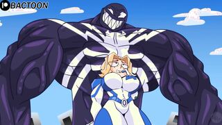 Invisible Woman X Venom Hard Creampie
