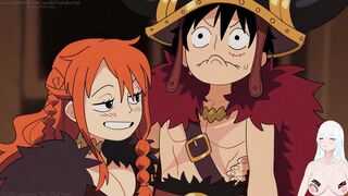 Nami will do anything for Luffy's treasures
