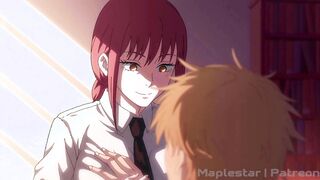 Makima gives Denji a "reward"!